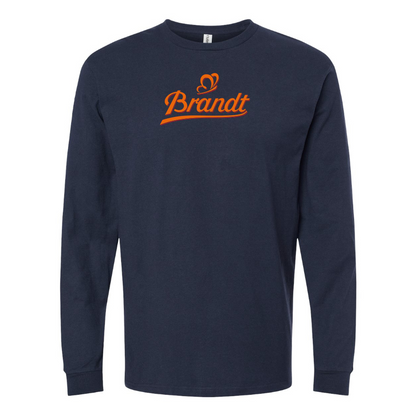 Men's Brandt Zwieback  Logo Cotton Long Sleeve T-Shirt