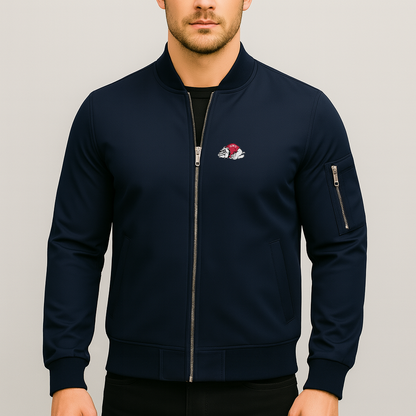 Men's Gardner Webb Bulldogs Logo Lightweight Bomber Jacket Windbreaker Softshell Varsity Jacket Coat
