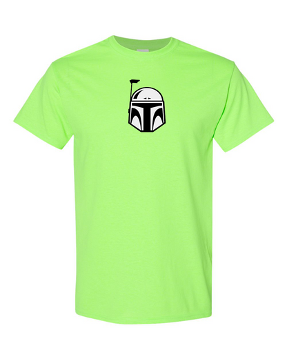 Men's Star Wars Boba Fett Helmet Gildan Heavy Cotton T-Shirt