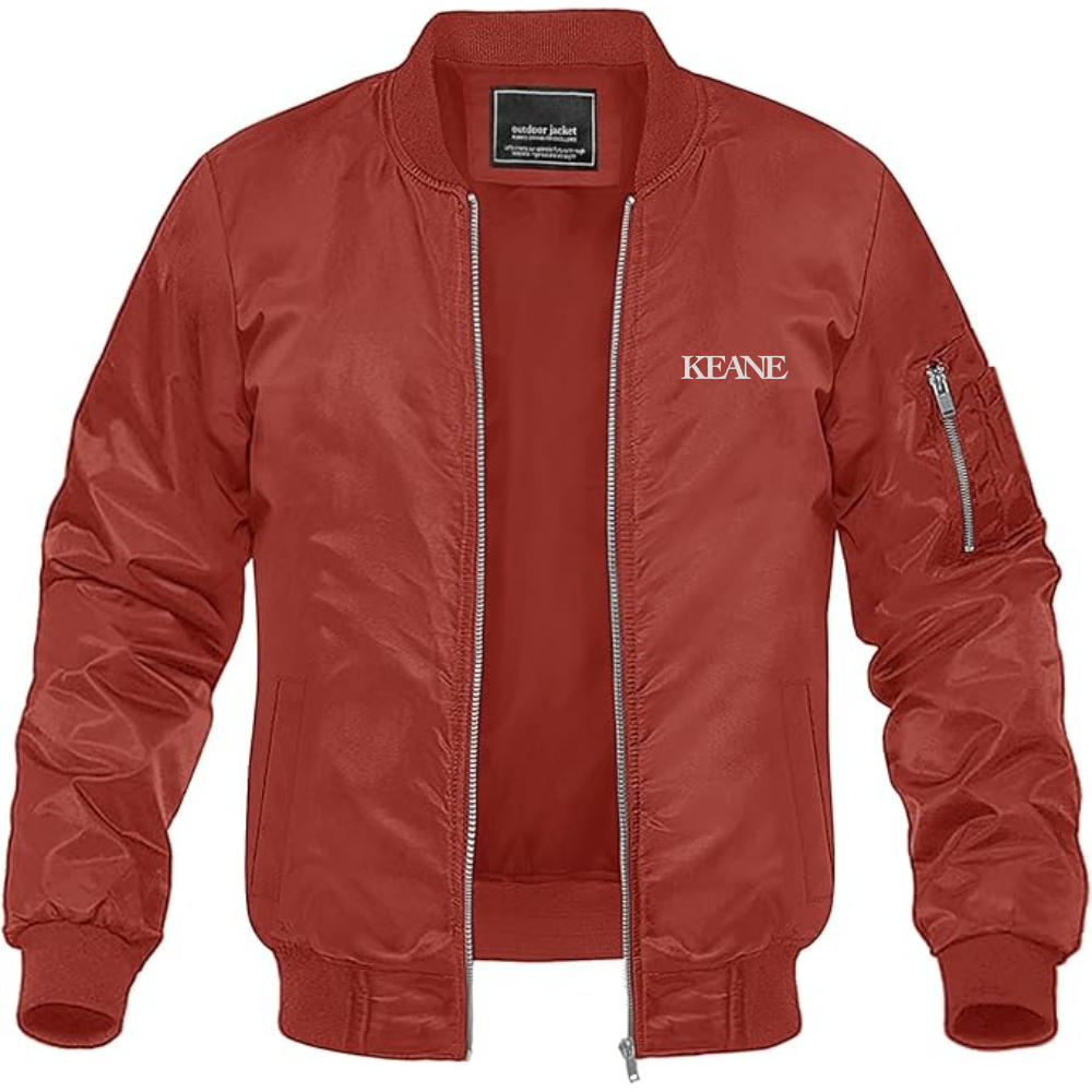 Men's Keane Lightweight Bomber Jacket Windbreaker Softshell Varsity Jacket Coat