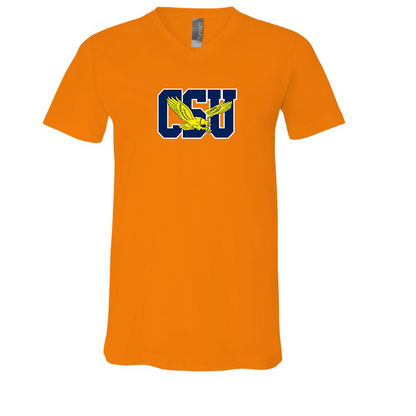 Coppin State Eagles  BELLA  CANVAS - Jersey V-Neck T-Shirt