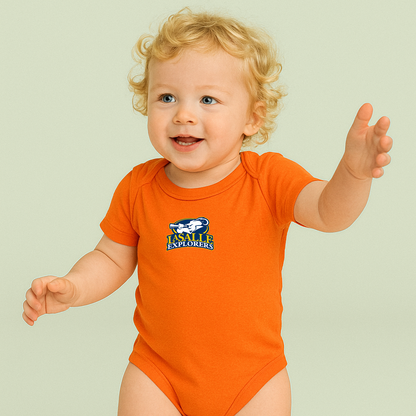 La Salle Explorers Logo Baby Romper Onesie