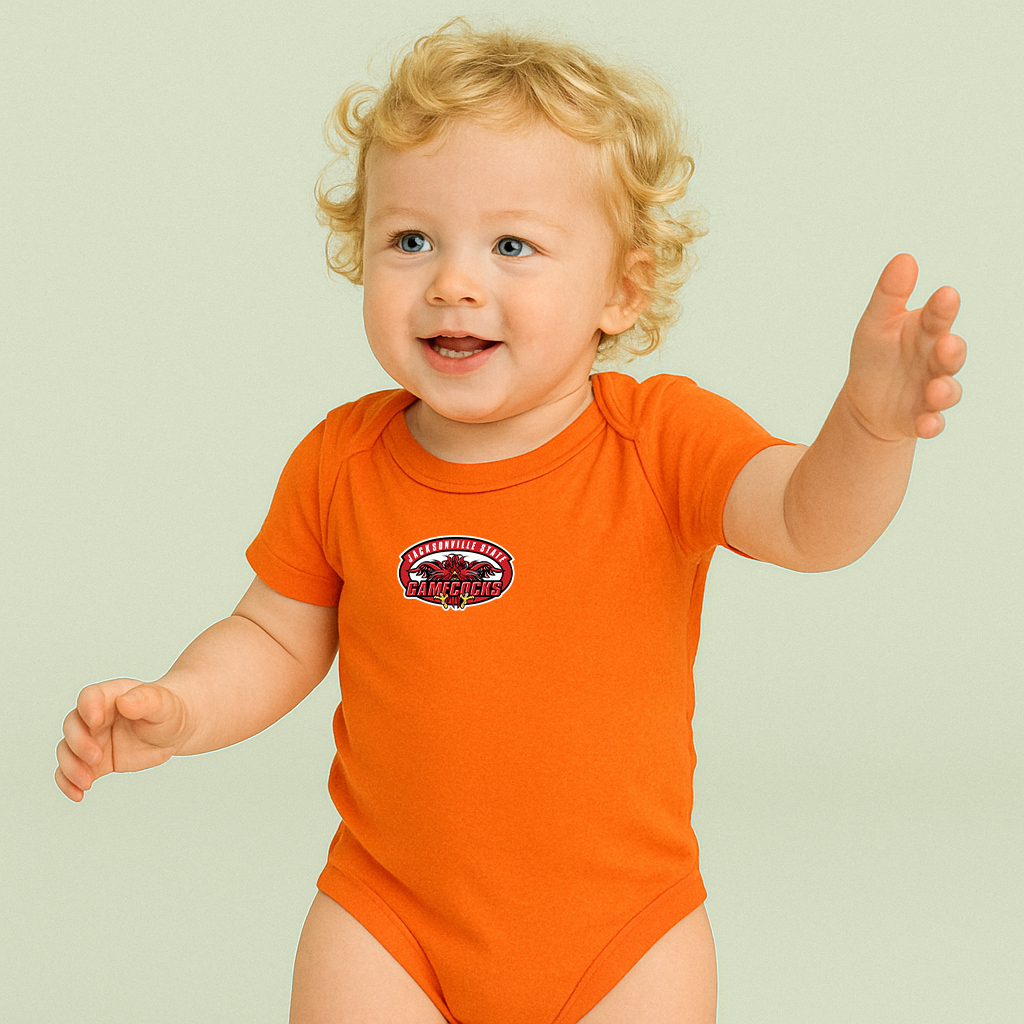 Jacksonville State Gamecocks Logo Baby Romper Onesie