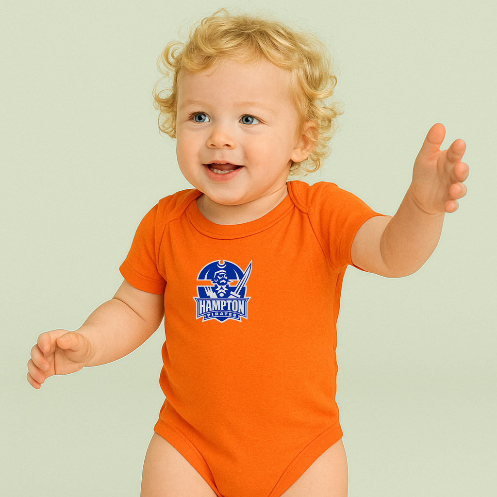 Hampton Pirate Logo Baby Romper Onesie