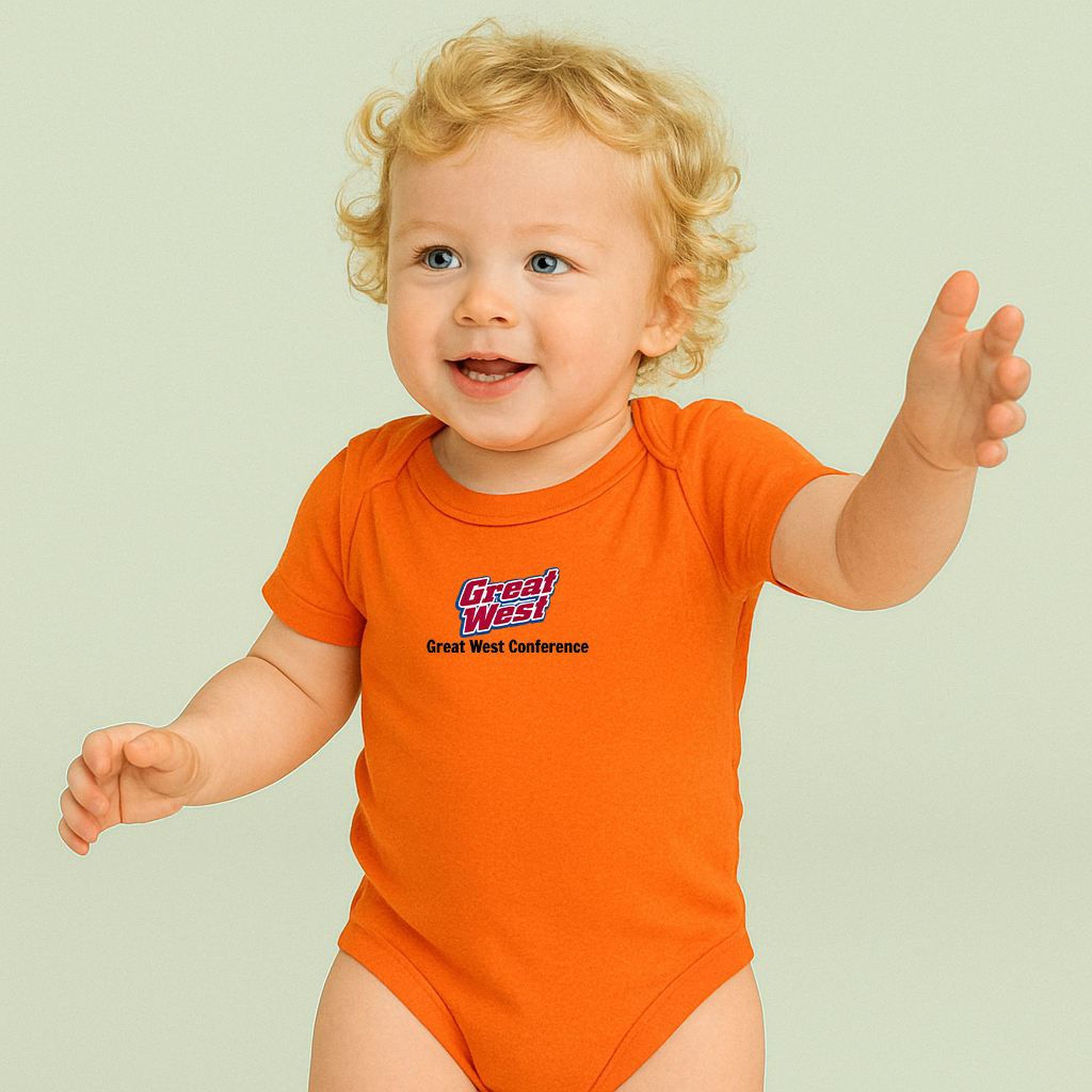 Great West Conference Logo Baby Romper Onesie