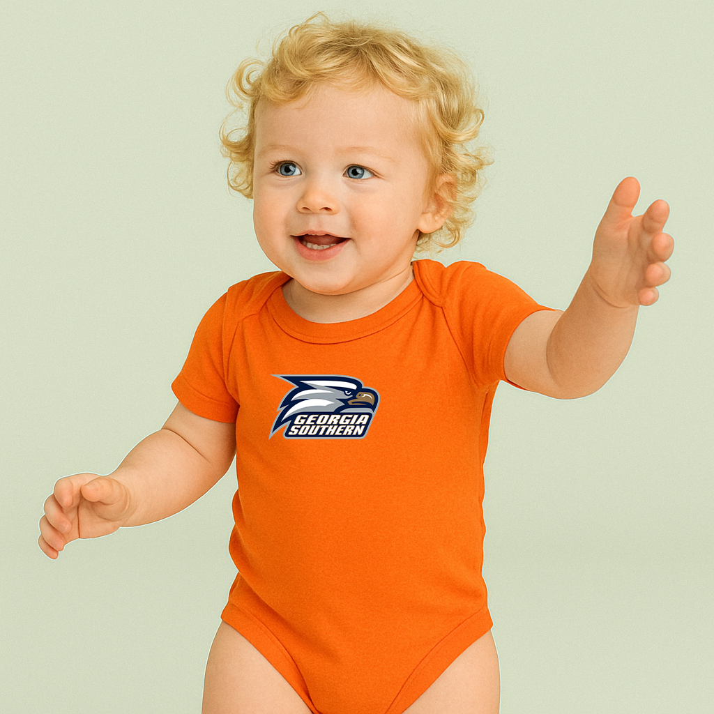 George Georgia Southern Eagles Logo Baby Romper Onesie