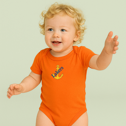 Lake Superior State Lakers Logo Baby Romper Onesie