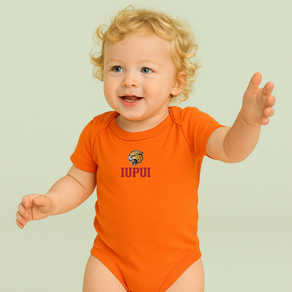 IUPUI Jaguars Logo Baby Romper Onesie