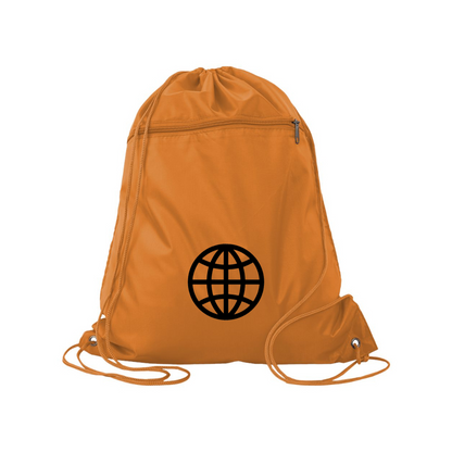 Internet Globe  Q-Tees - Polyester Cinchpack