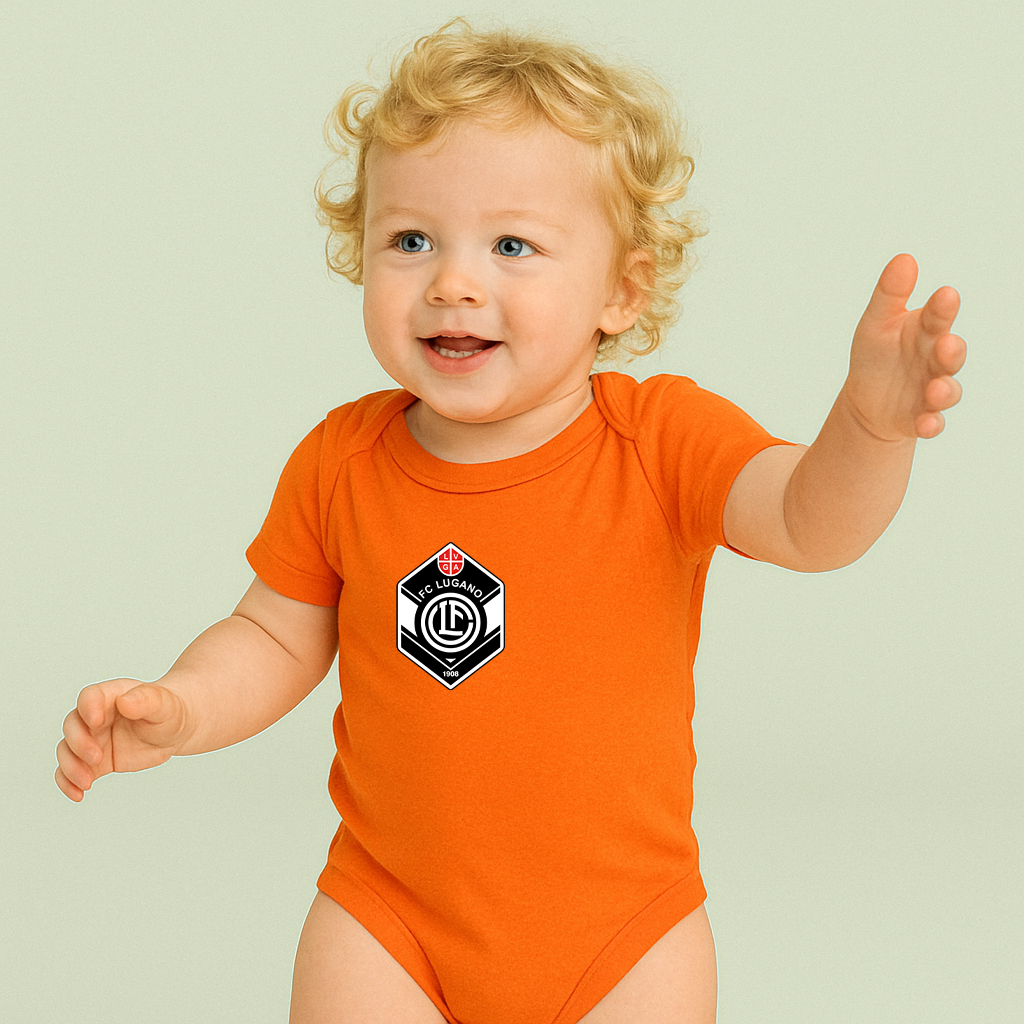 FC Lugano Soccer Logo Baby Romper Onesie