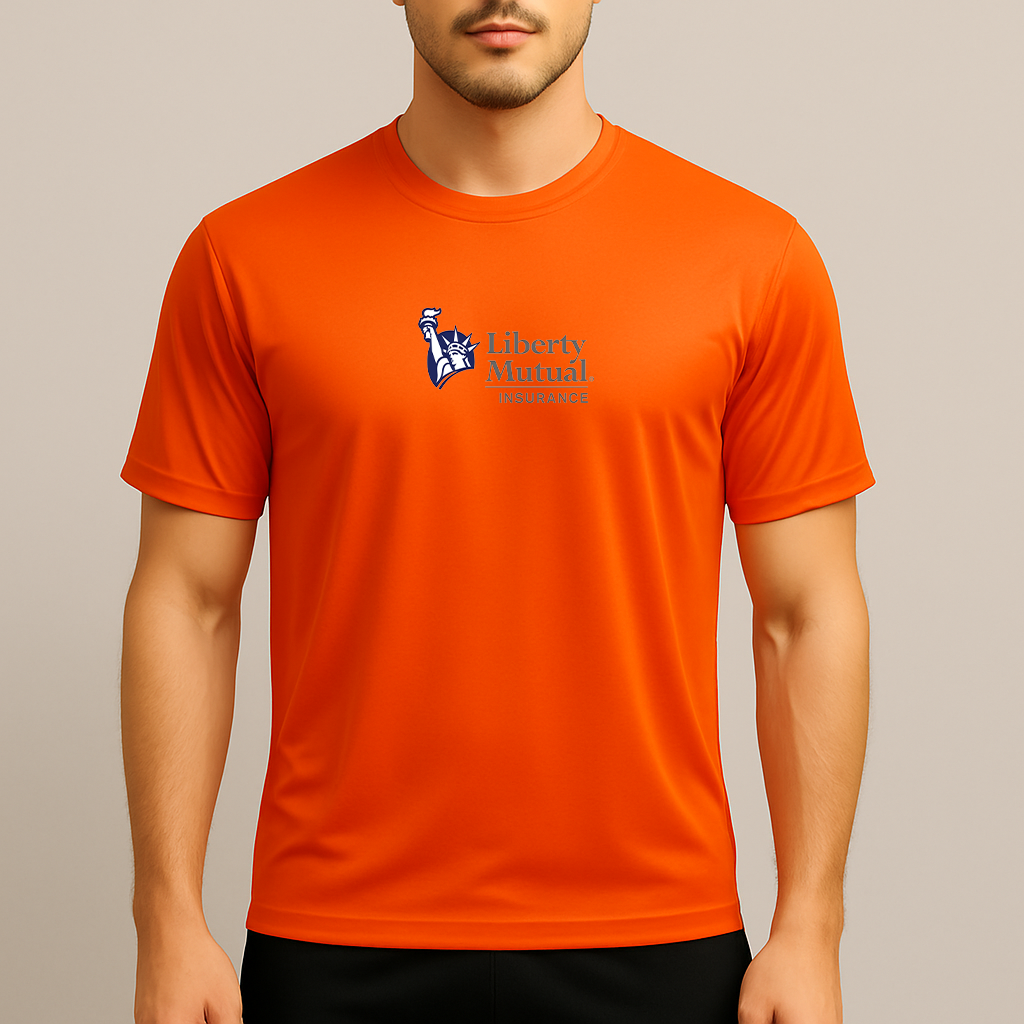 Men's Liberty Mutual Insurance Logo Polyester T-Shirt