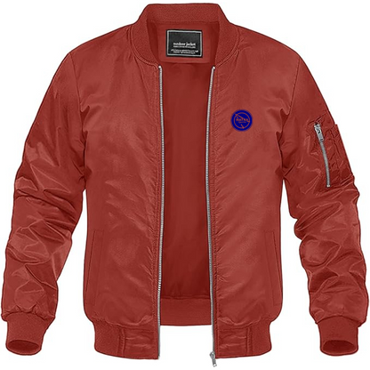 Men's Matra Sports Logo Lightweight Bomber Jacket Windbreaker Softshell Varsity Jacket Coat