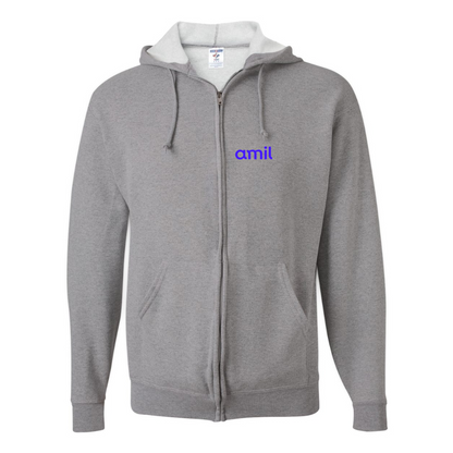 Men's  Amil  JERZEES NuBlend Full-Zip Hooded Sweatshirt