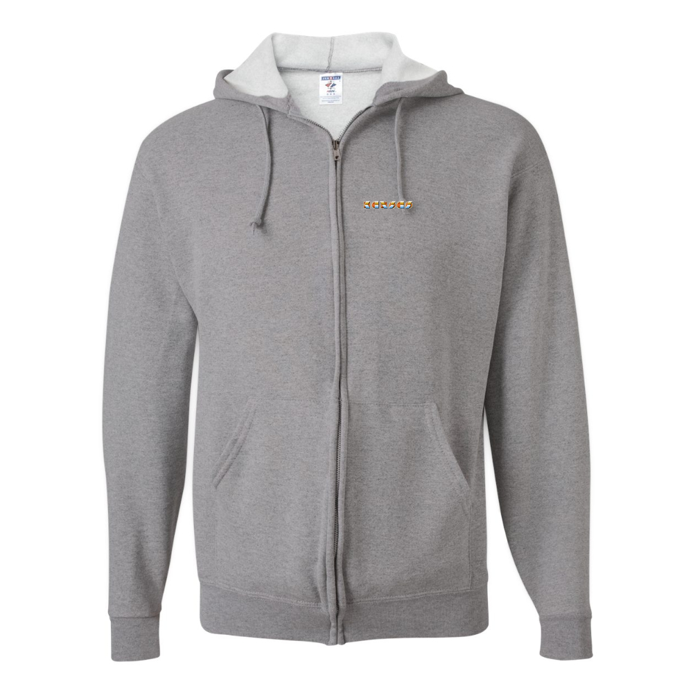 Men's Kansas JERZEES NuBlend Full-Zip Hooded Sweatshirt