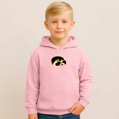 Youth Iowa Hawkeyes Logo Pullover Hoodie