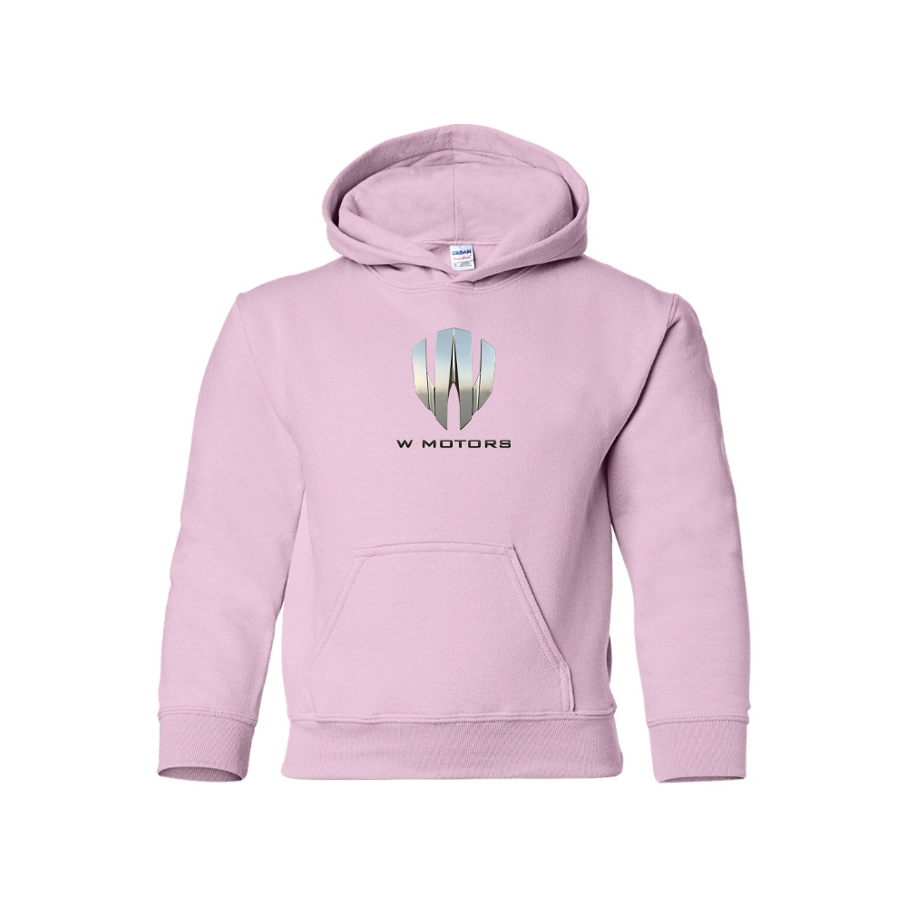 Youth W Motors Logo  Pullover Hoodie