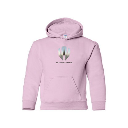 Youth W Motors Logo  Pullover Hoodie