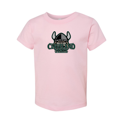 Cleveland State Vikings BELLA  CANVAS Toddler Jersey Tee