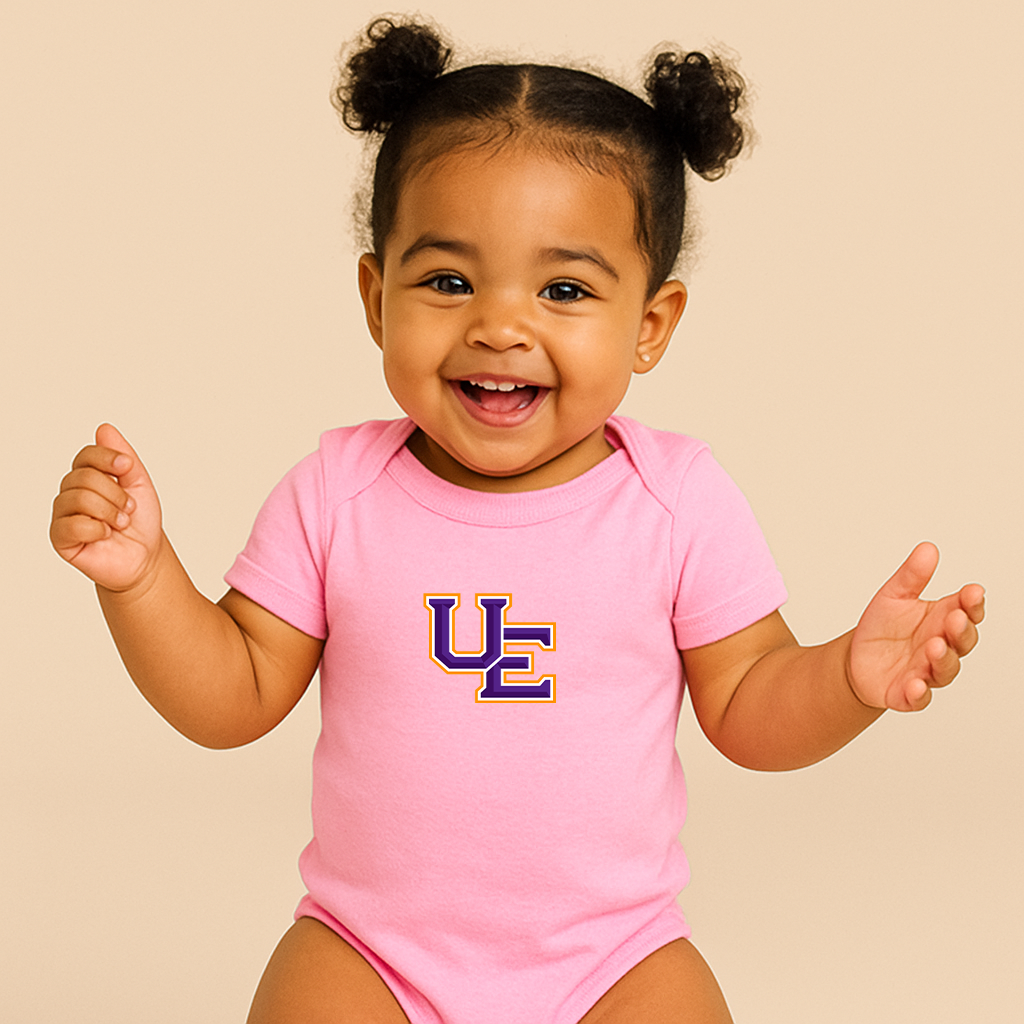 Evansville Purple Aces Logo Baby Romper Onesie