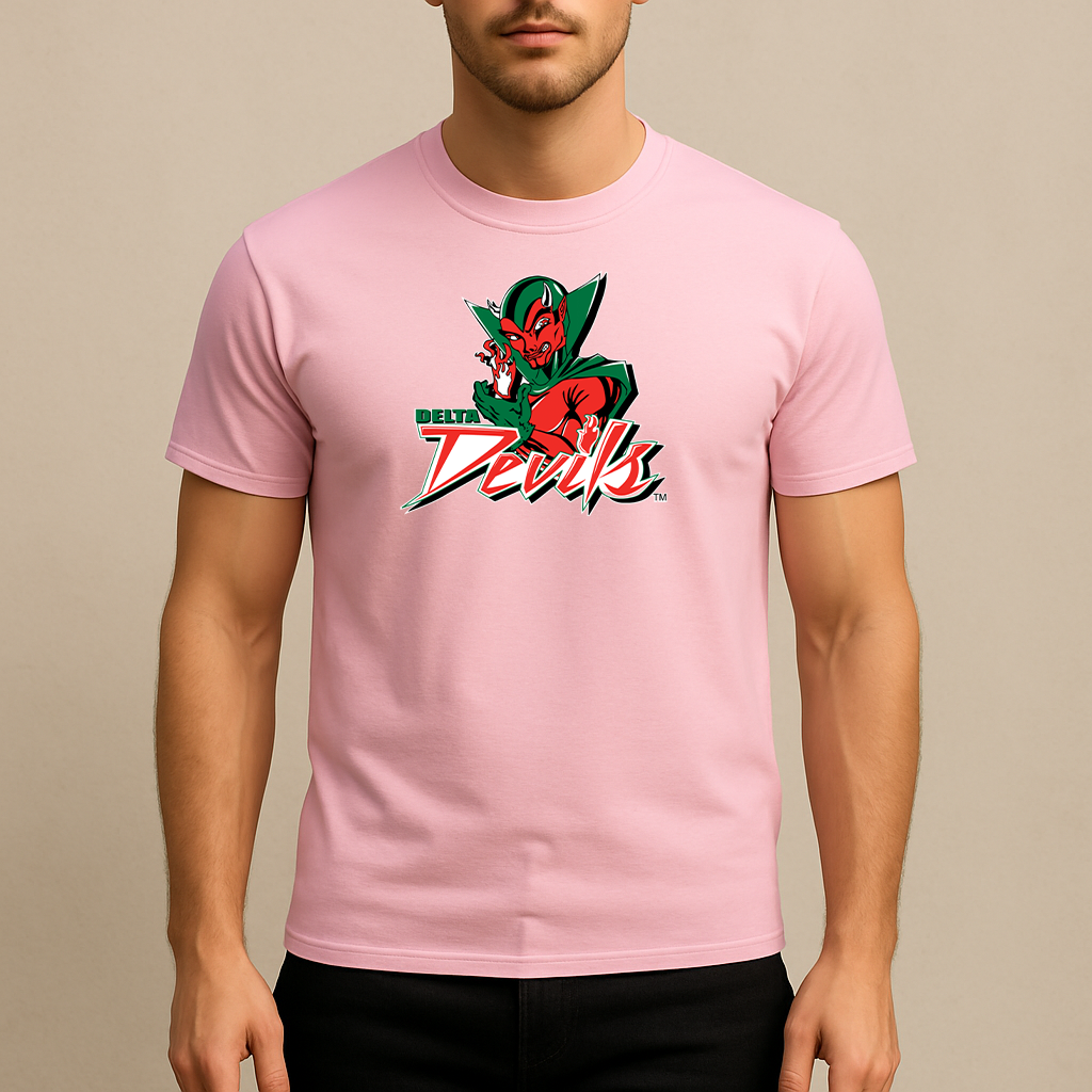 Men's MVSU Delta Devils Logo Cotton T-Shirt