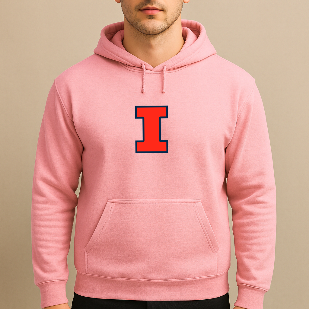 Men's Illinois Fighting Illini Logo Pullover Hoodie