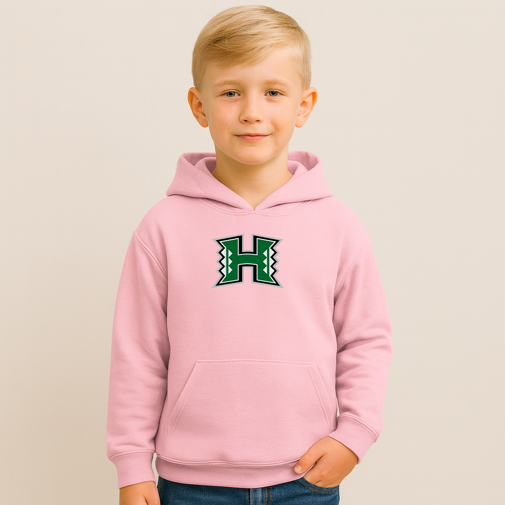 Youth Hawaii Warriors Logo Pullover Hoodie