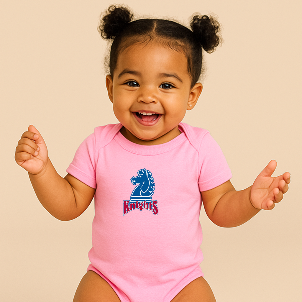 Fairleigh Dickinson Knights Logo Baby Romper Onesie