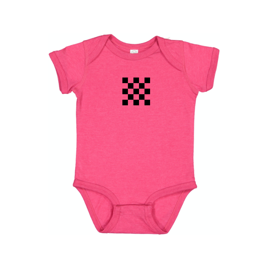 Checker Motors Corporation Logo Baby Romper Onesie