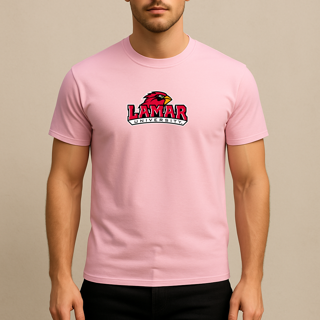 Men's Lamar Cardinals Logo Cotton T-Shirt