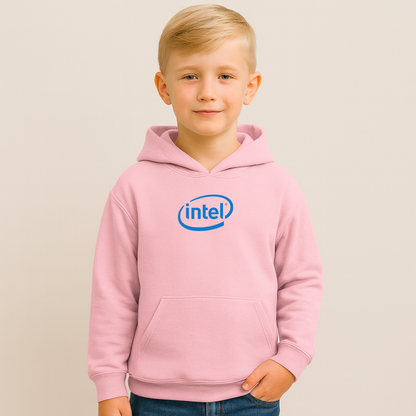 Youth Intel Logo Pullover Hoodie