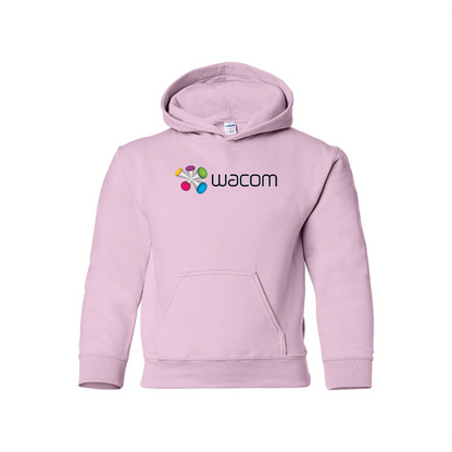 Youth Wacom  Logo  Pullover Hoodie