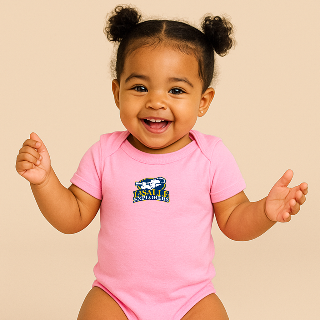 La Salle Explorers Logo Baby Romper Onesie