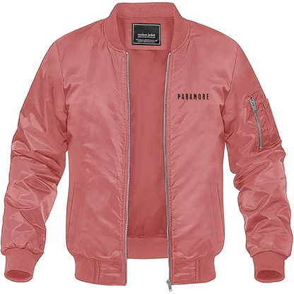 Men's Paramore Lightweight Bomber Jacket Windbreaker Softshell Varsity Jacket Coat