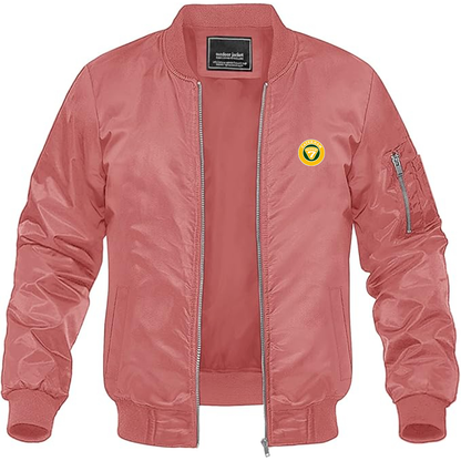 Men's Caterham Logo Lightweight Bomber Jacket Windbreaker Softshell Varsity Jacket Coat