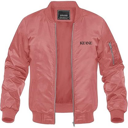 Men's Keane Lightweight Bomber Jacket Windbreaker Softshell Varsity Jacket Coat