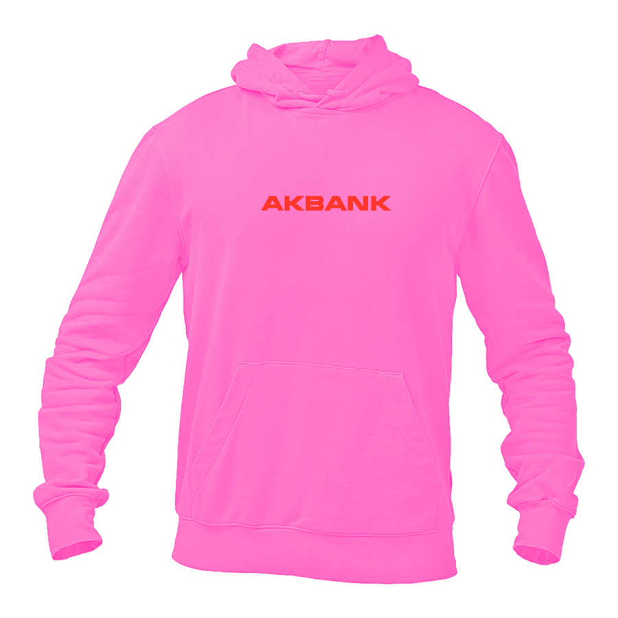 Men's Akbank Logo   Pullover Hoodie