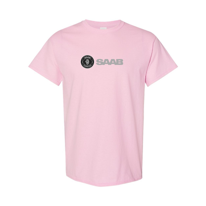Men's Saab Logo Cotton T-Shirt