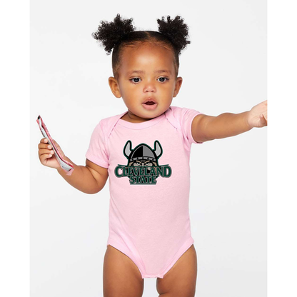 Cleveland State Vikings  Rabbit Skins Infant Baby Rib Bodysuit