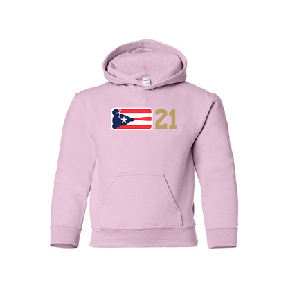 Youth  Liga de Beisbol Profesional Roberto Clemente Logo Pullover Hoodie