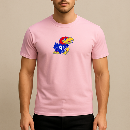 Men's Kansas Jayhawks Logo Cotton T-Shirt