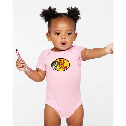 Bass Pro Shops Logo Rabbit Skins Infant Baby Rib Bodysuit
