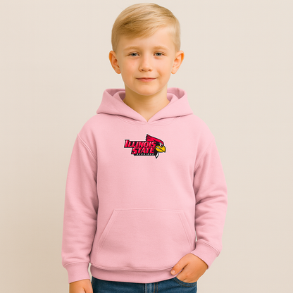 Youth Illinois State Redbirds Logo Pullover Hoodie