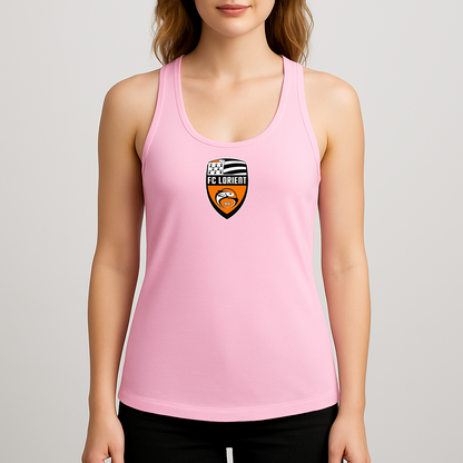 Women's FC Lorient Soccer Logo Next Level Ideal Racerback Tank