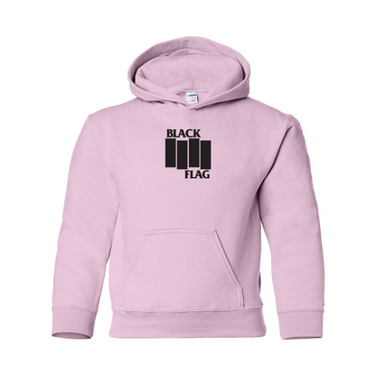 Youth Black Flag Logo Pullover Hoodie