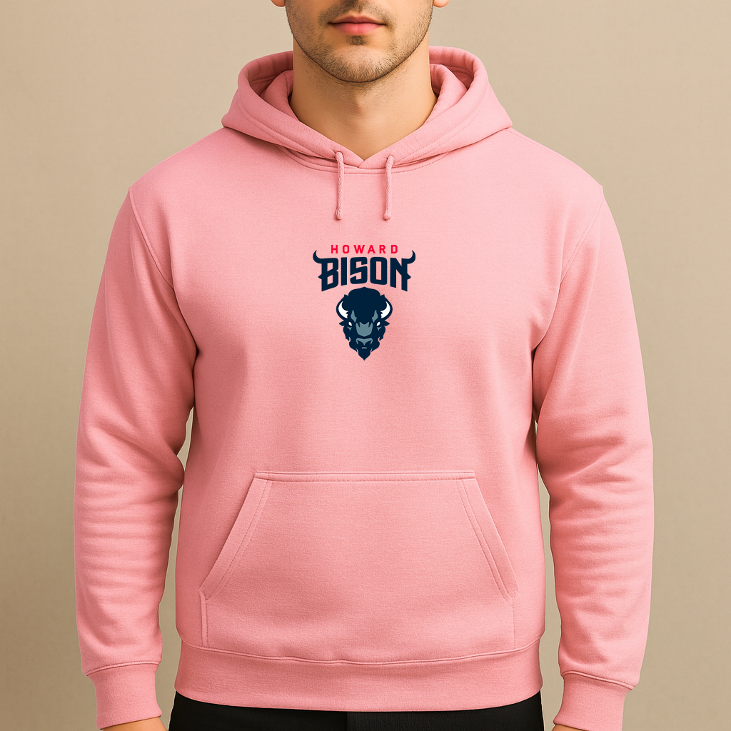 Men's Howard Bison Logo Pullover Hoodie