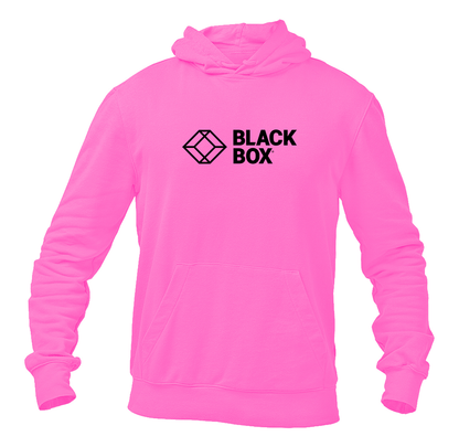 Men's Black Box Logo Pullover Hoodie