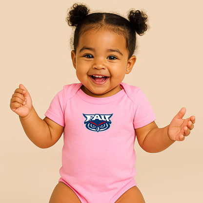 Florida Atlantic Owls Logo Baby Romper Onesie