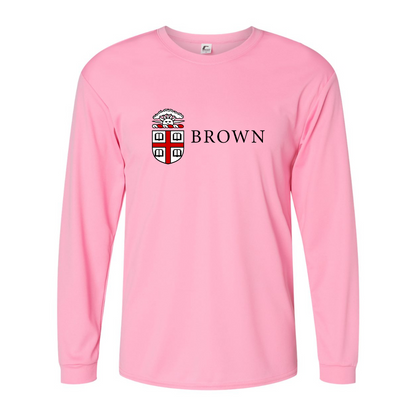 Men's Brown University  Performance Long Sleeve T-Shirt