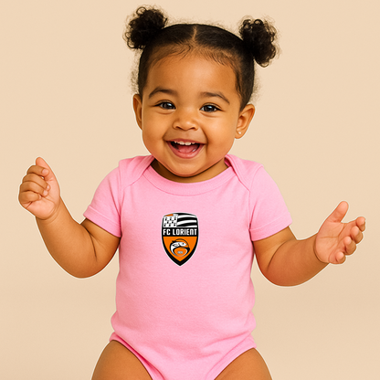 FC Lorient Soccer Logo Baby Romper Onesie