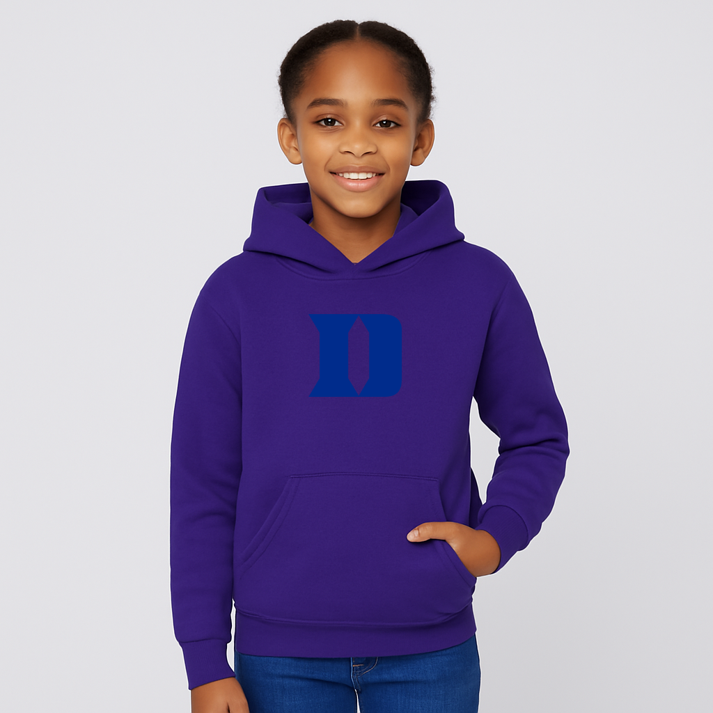 Youth Duke Blue Devils Logo Pullover Hoodie